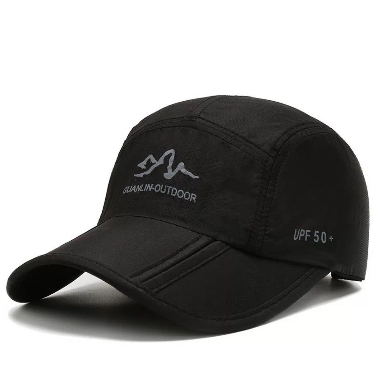 新品未使用 速乾 通気性 軽量 ランニング  キャップ 帽子 送料無料 グレー