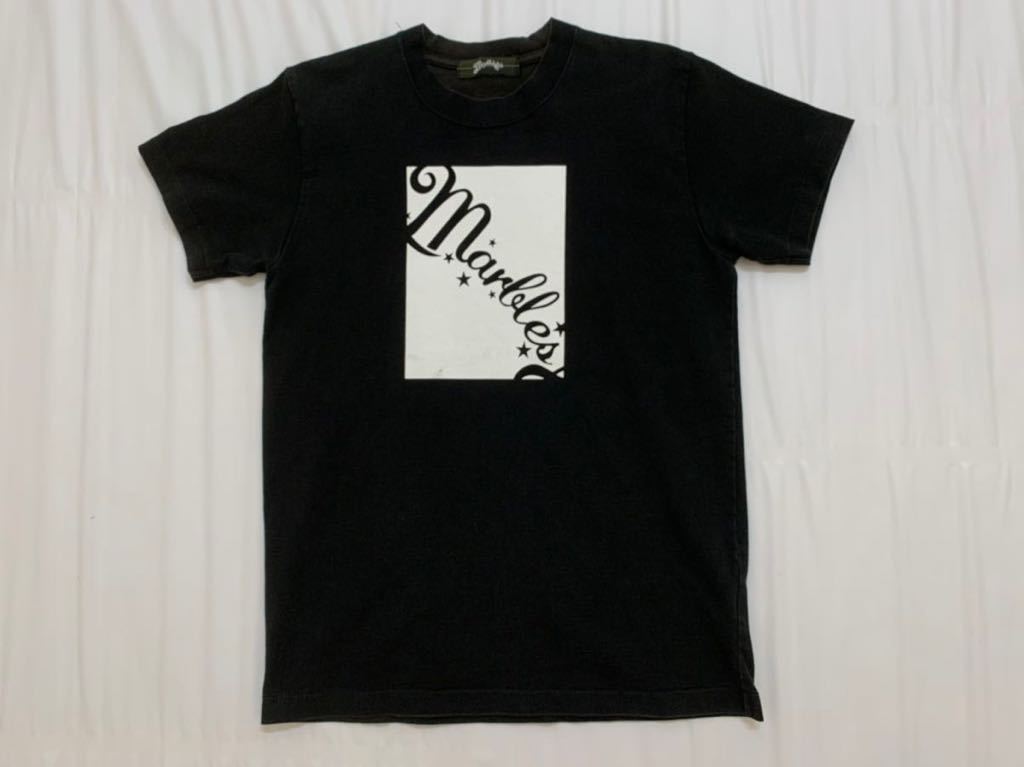 marblesマーブルス　メンズ　ロゴプリント半袖Tシャツ　ブラック　Mサイズ_画像2