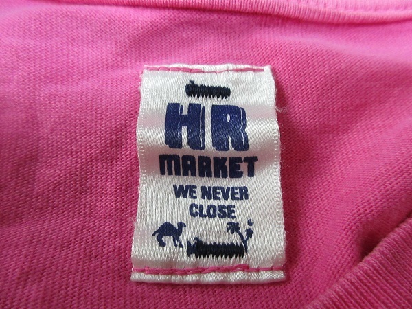 『 送料無料！』《90'sビンテージ》 Good デザイン ♪【ハリウッドランチマーケット・ハリラン】濃いピンク ♪ 半袖Tシャツ・S_画像2