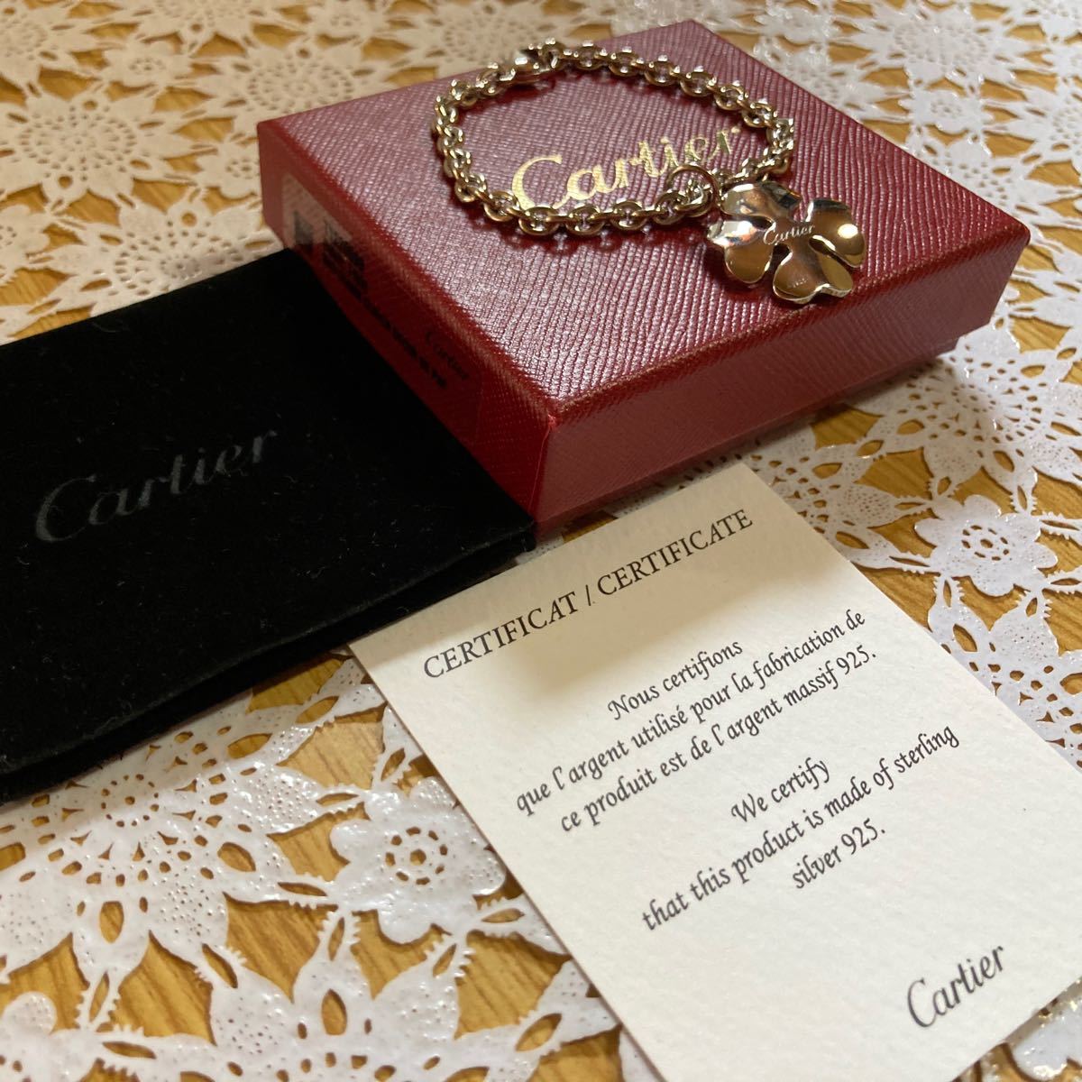 週末限定 Cartier カルティエ 四つ葉 クローバー 925 チャーム 週末限定 Cartier カルティエ 四つ葉 クローバー 925 チャーム