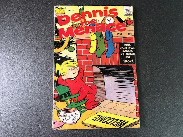 期間限定大幅値下げクリックポスト可! 1966 Dennis the Menace デニス ザ メナス コミック わんぱくデニス 雑誌 サンタクロース VG-A-7_画像1