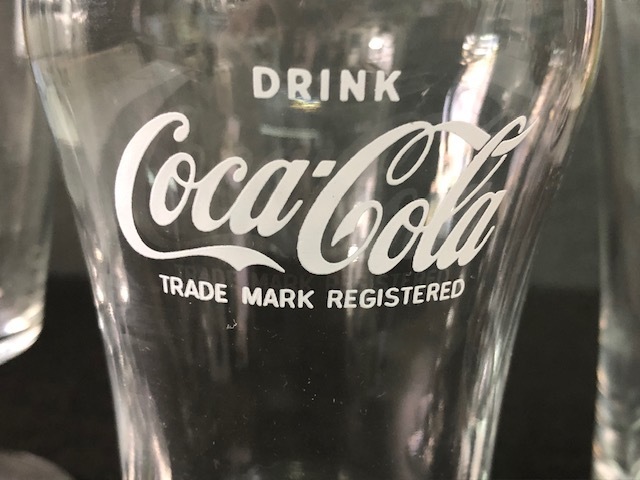 期間限定大幅値下げ！３個セット ヴィンテージ コカ・コーラ　グラス 1996年 アトランタオリンピック 脚付 レトロ Coca-Cola VG-13_画像3