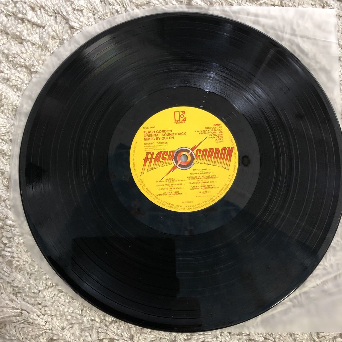 再生確認済★QUEEN フラッシュ・ゴードン オリジナル・サウンドトラック 中古LPレコード_画像6