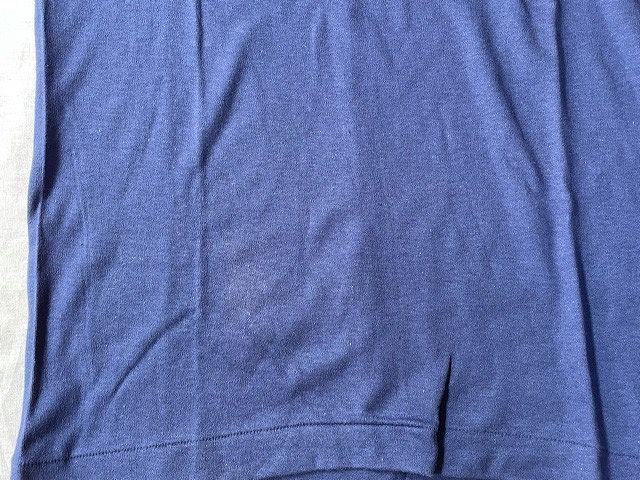 80's 70~80年代 昭和 デッドストック Tシャツ POWER SHOVEL since 1961 三菱重工 パワーショベル ユンボ 紺 サイズL [a2-0030]_画像2