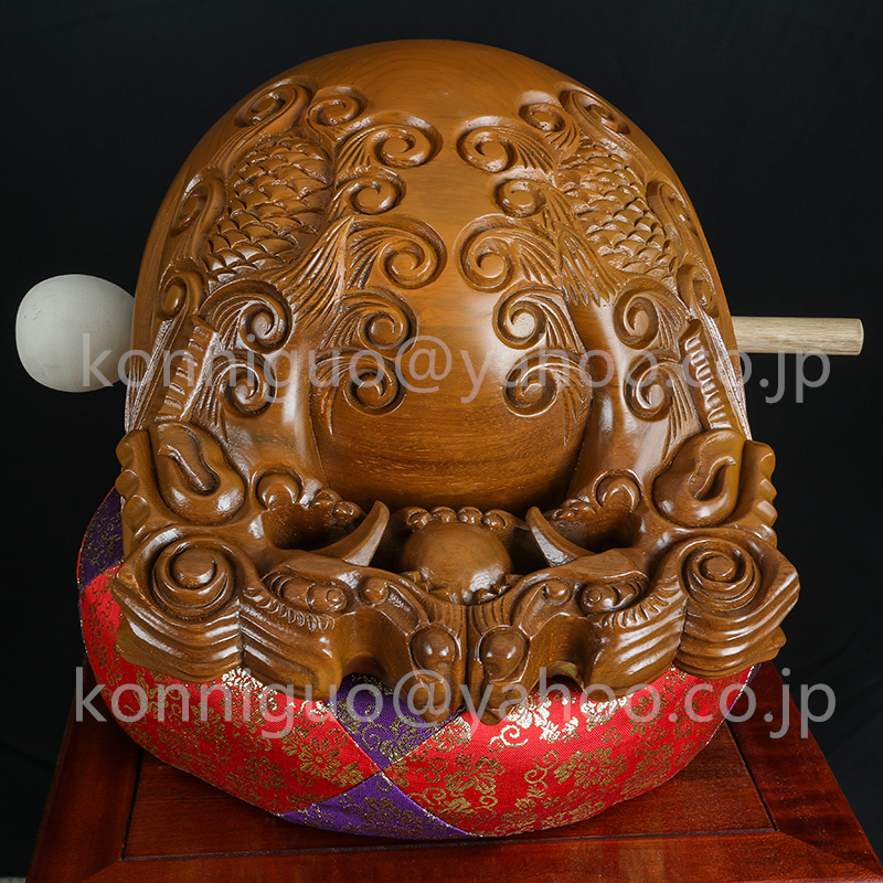  free shipping tree fish . fish dragon carving . plain wood hand carving tree carving sphere dragon temple . Buddhist altar fittings sound thing is good sound Buddhism fine art FG18