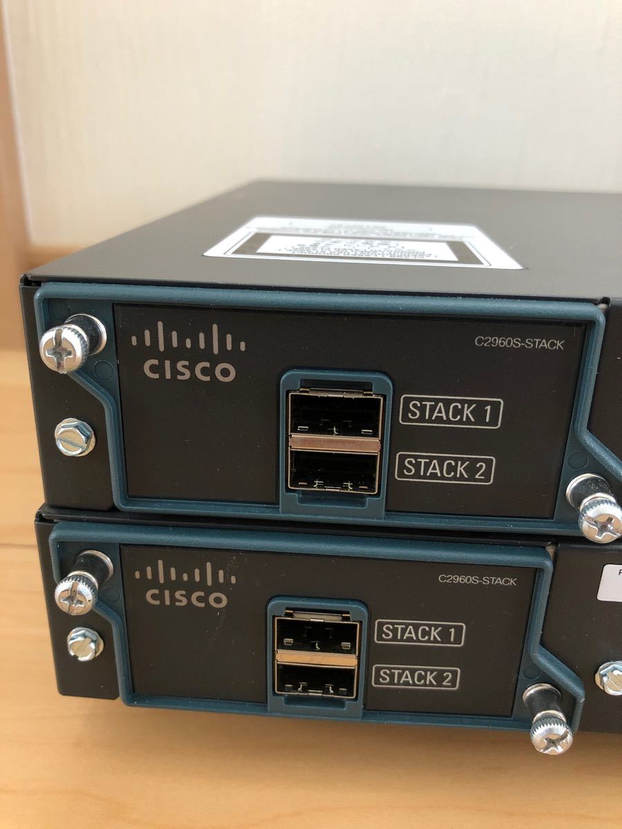 【CCNA、CCNP】2台　スタックL2スイッチ2960 