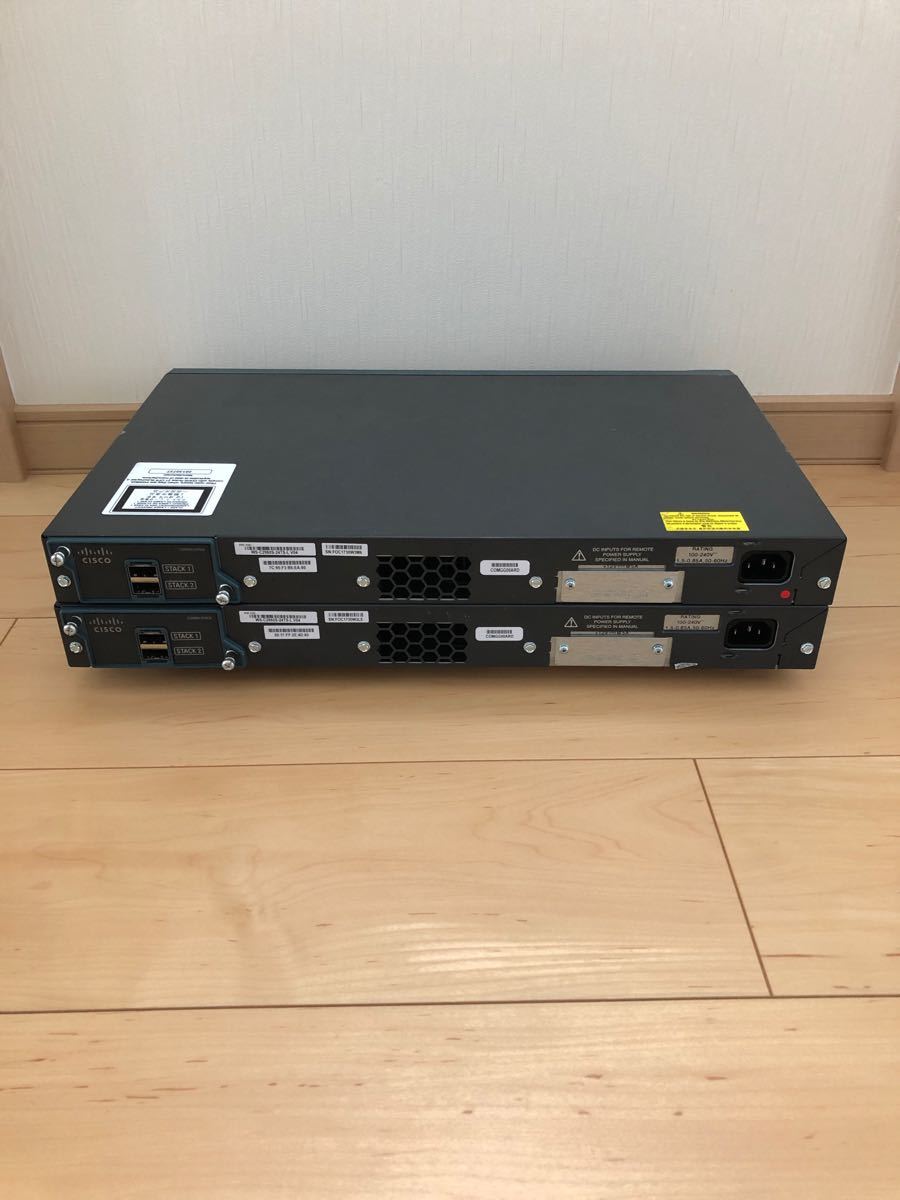 【CCNA、CCNP】2台　スタックL2スイッチ2960 