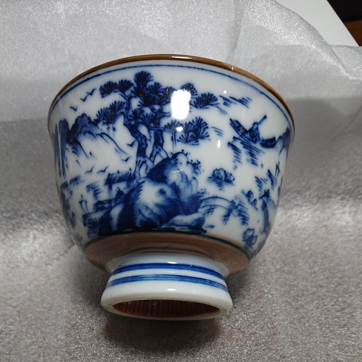 高台付き湯呑み茶碗4客