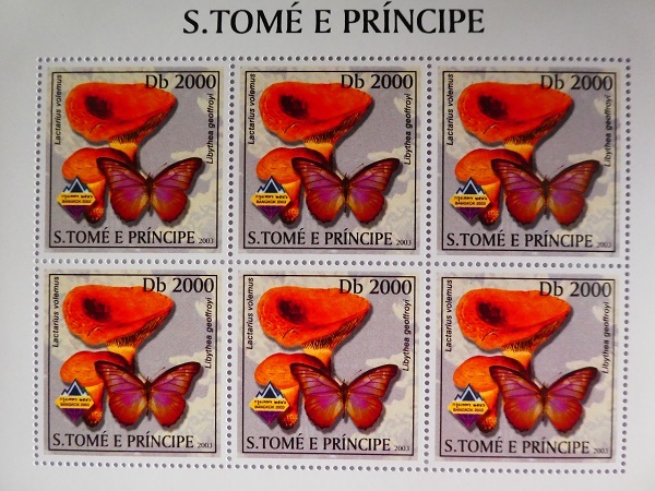  sun tome pudding sipe stamp [.. ./ butterfly ]6 sheets seat 2003 e