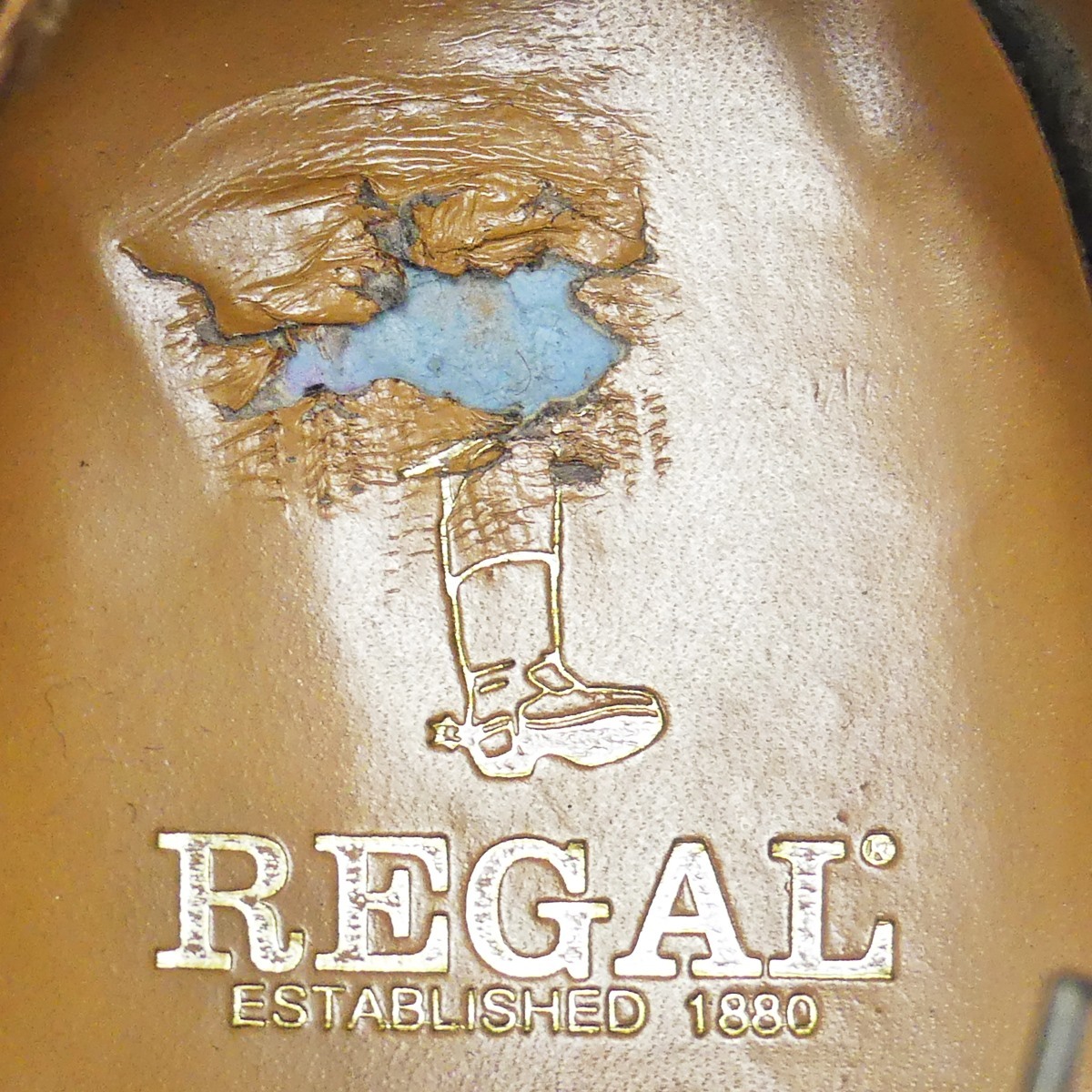 即決★REGAL★25.5cm レザービジネスシューズ リーガル メンズ 茶 本革 レースアップシューズ 本皮 ヒール 革靴 Uチップ