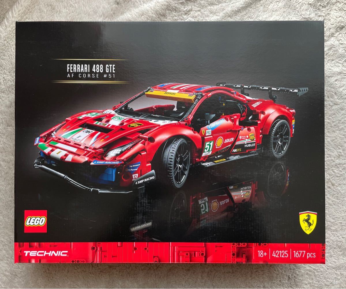 レゴ  LEGO レゴテクニック フェラーリ 488 GTE AF コルセ #51 42125