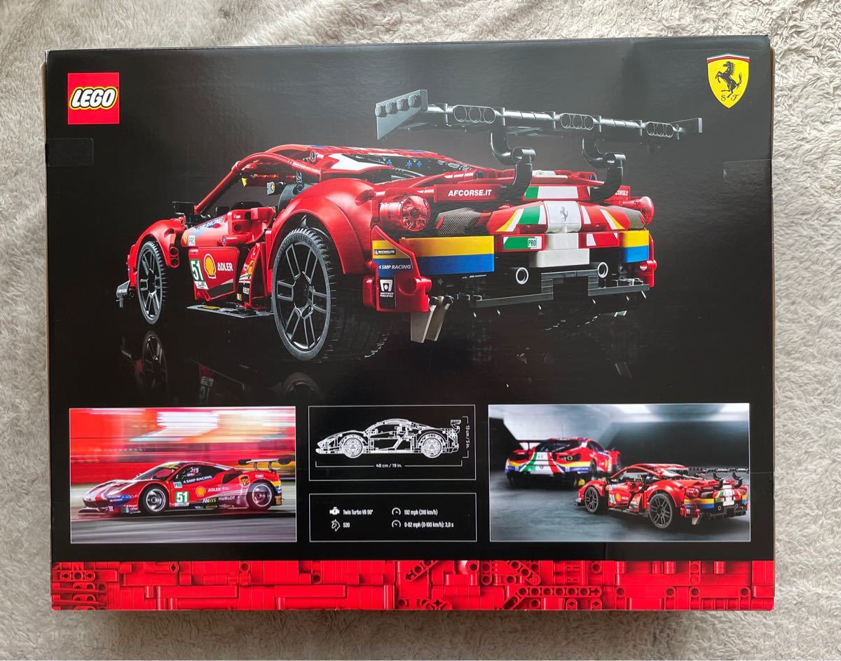 レゴ  LEGO レゴテクニック フェラーリ 488 GTE AF コルセ #51 42125