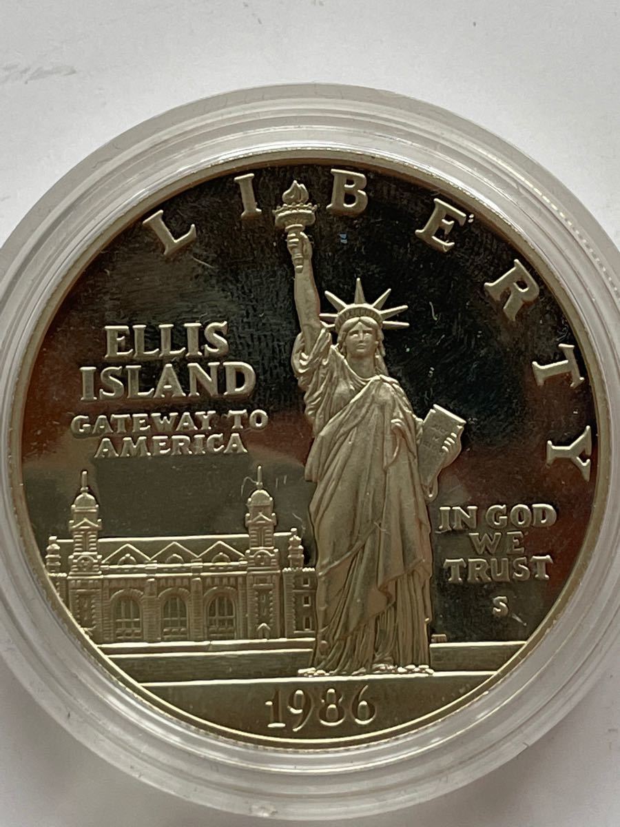 アメリカ 自由の女神 記念硬貨 記念コイン SILVER 銀貨