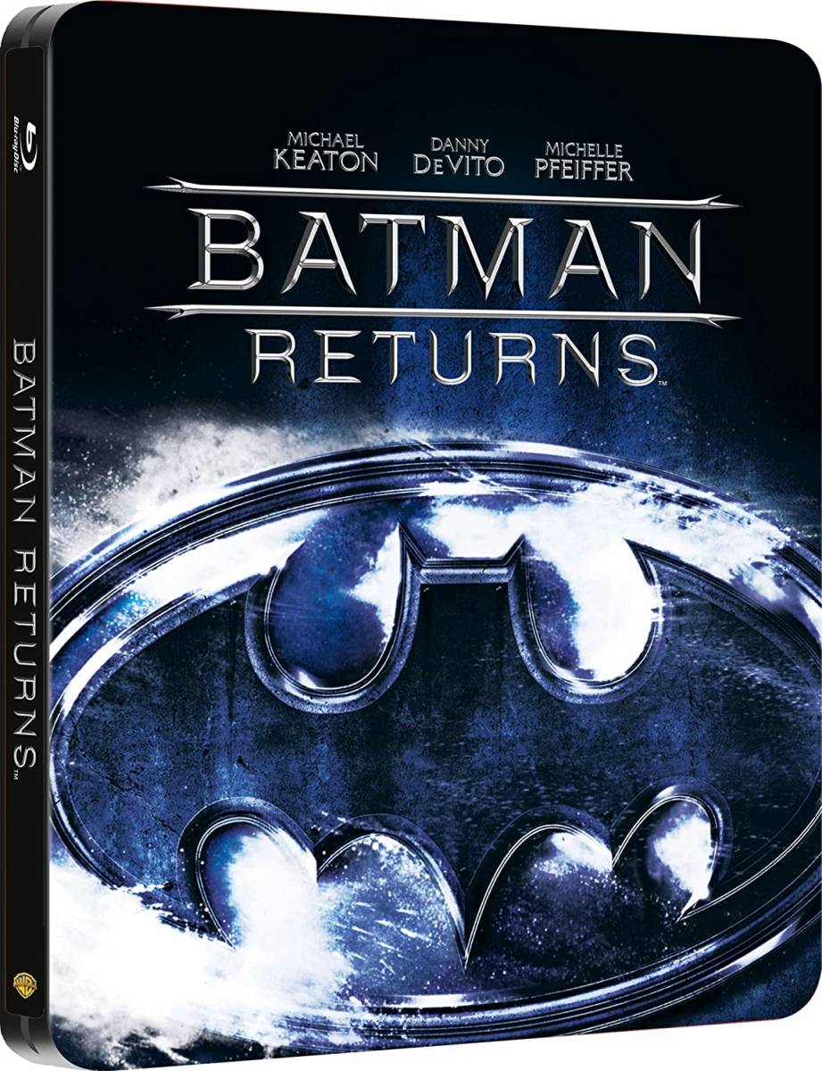 【着後レビューで 送料無料】 即決 新品 バットマン 日本語音声・字幕 Blu-ray スチールブック リターンズ 外国映画