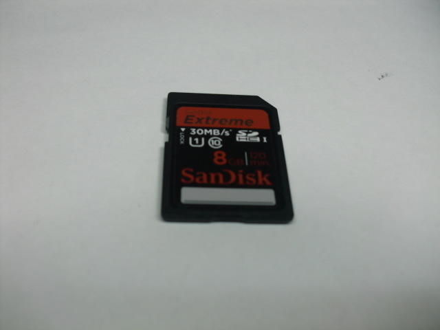 SDHCカード　SanDisk　Extreme　8GB　フォーマット済み 送料63円～　メモリーカード　SDカード_画像1