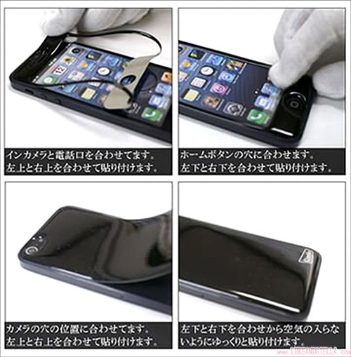 iPhoneスマホケース/iPhone6(4.7inch),6s/Gizmobies/クマタン×ギズモビーズ/HIT KUMATAN 2/プロテクター/USA★新品未開封/送料込み★_プロテクターの装着手順です。