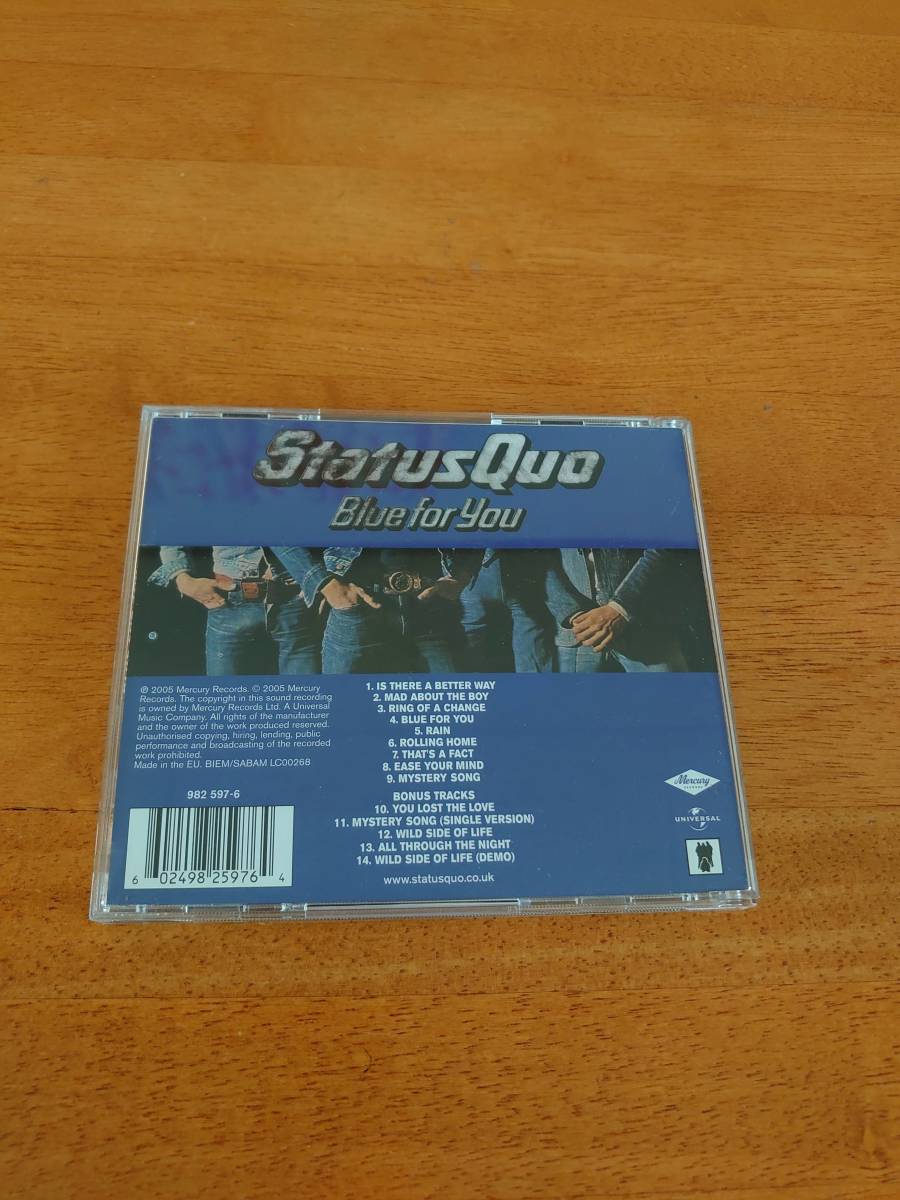 Status Quo/Blue For You ステイタス・クォー/ブルー・フォー・ユー 輸入盤 【CD】_画像2