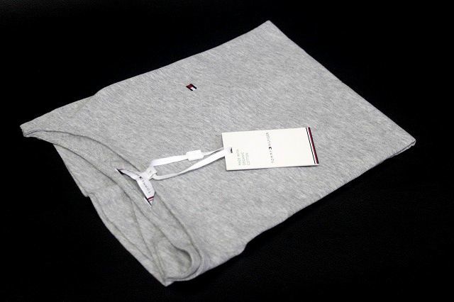 TOMMY HILFIGER トミーヒルフィガー レディース 七分丈Tシャツ グレー サイズS TESSA BOAT NK TEE★送料310円_画像2