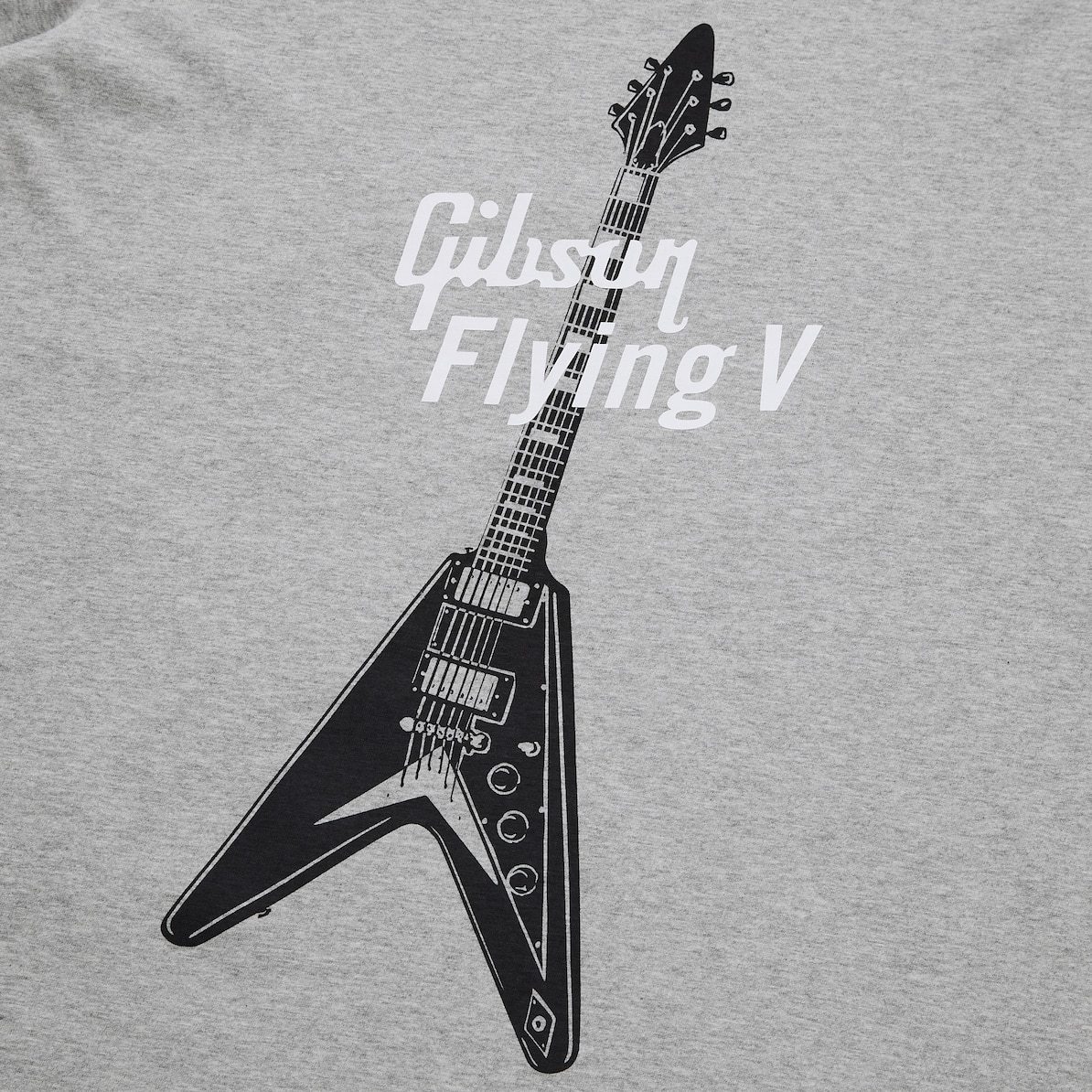 ラスト2点★ ギブソン ユニクロ Tシャツ XLサイズ フライングV ギター グレー ロック 新品の画像2