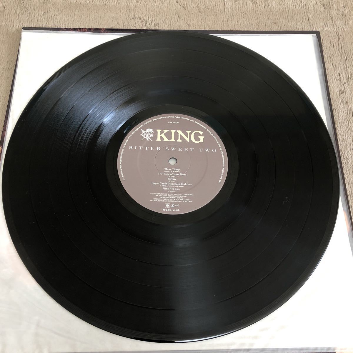 KING　キング / bitter sweet / UK盤　イングランド盤 LP レコード / 洋楽ロック / 80年代 /_画像7