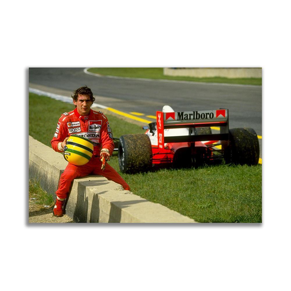 Ayrton Senna アイルトン・セナ 特大 ポスター 約150x100cm 海外 F1 インテリア グッズ 絵 雑貨 写真 フォト アート 大判 大 1_画像3