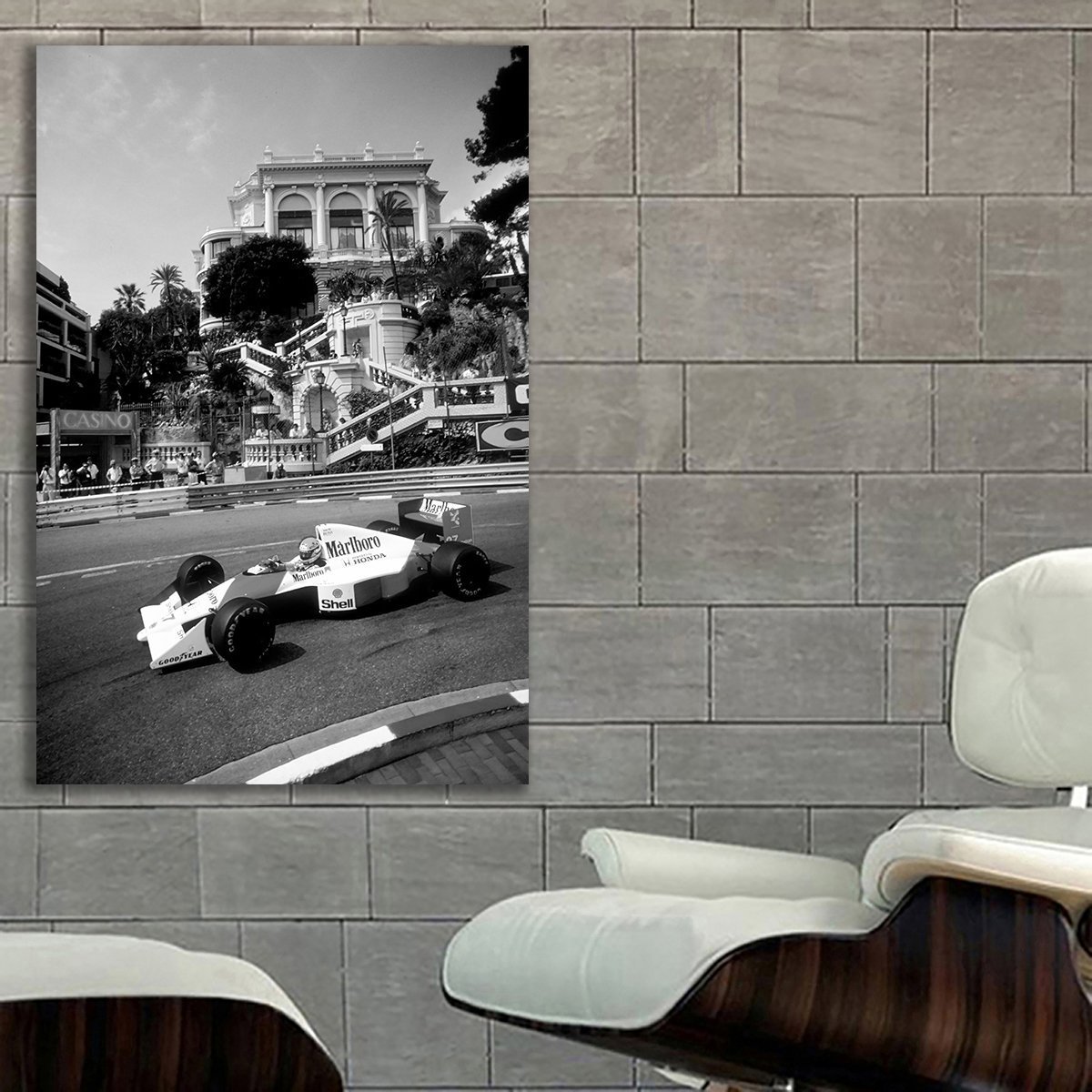 Ayrton Senna アイルトン・セナ 特大 ポスター 約150x100cm 海外 F1