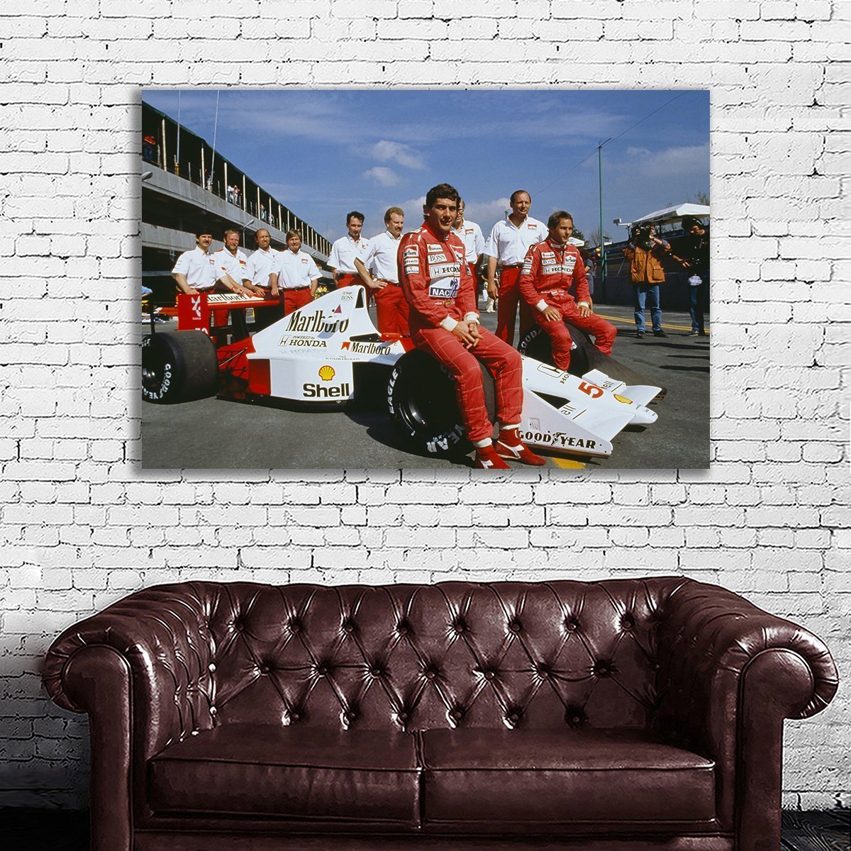 トレフォイル アイルトン・セナ特大ポスター(額入)AYRTON SENNA