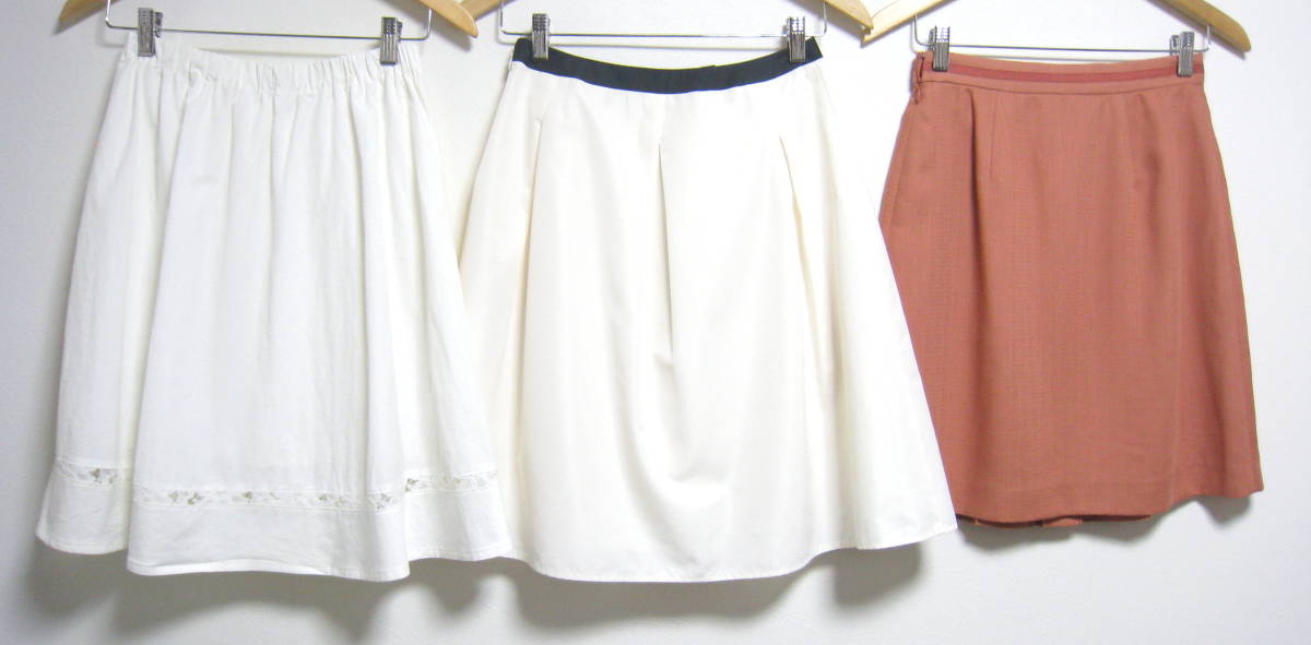 PEYTON PLACE* Payton Place талия резина юбка лента flair юбка bit украшение юбка 3 надеты комплект женский M сделано в Японии 