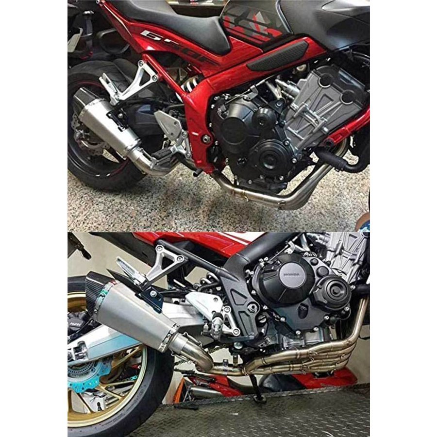 ホンダ HONDA CBR650F（2015-2017）適用 オートバイ排気口 エキゾーストパイプ 中間パイプ チタン合金 差込口50.8mm Aタイプ ステンレス_画像7