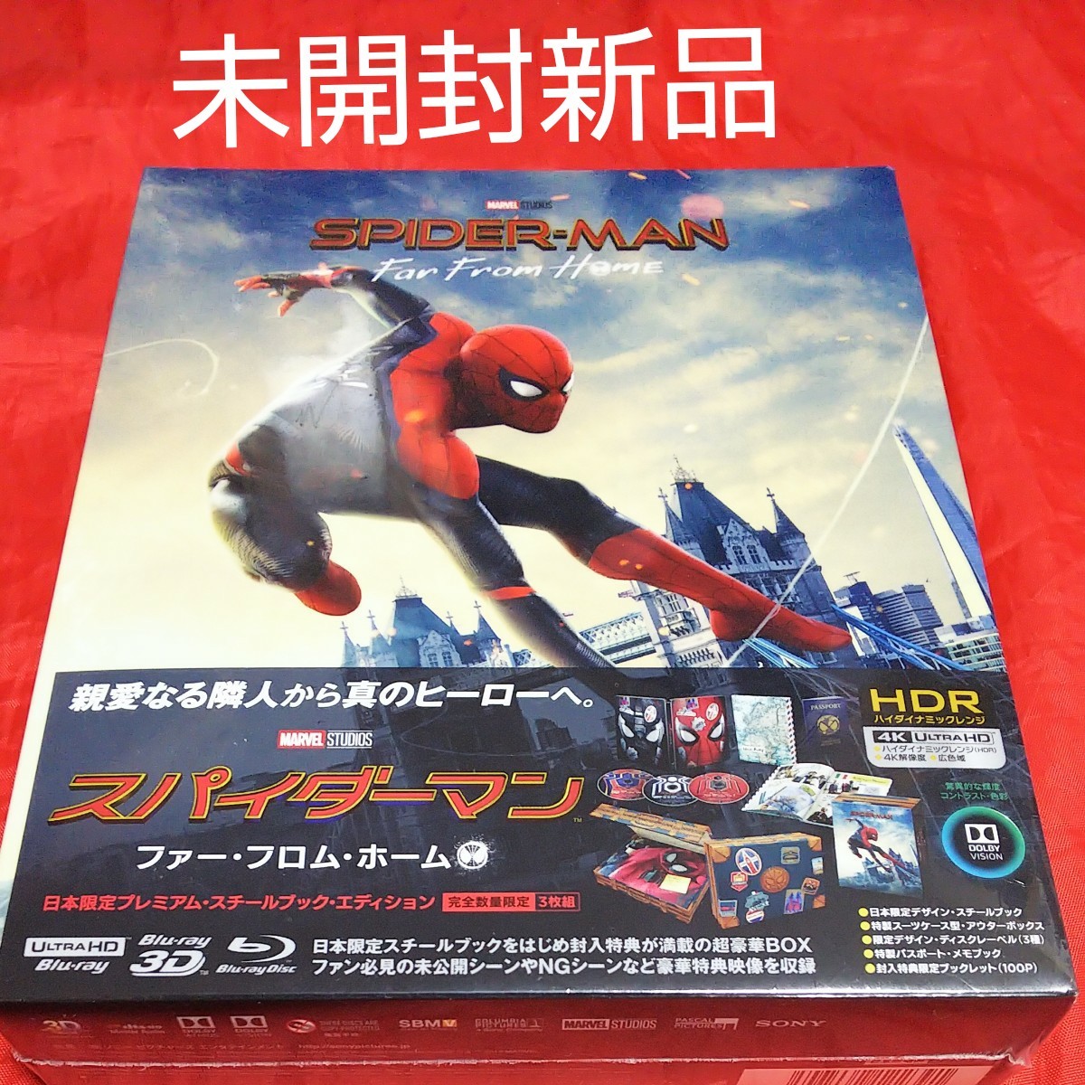 未開封新品 スパイダーマン:ファー・フロム・ホーム 日本限定プレミアム・スチールブック仕様 4K ULTRA HD