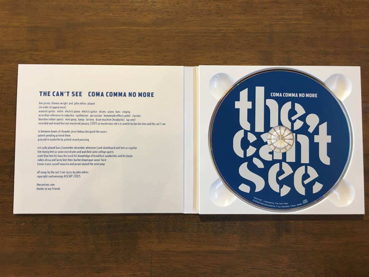 The Can’t See『Coma Comma No More』(CD) 7.e.p. 764 Hero Modest Mouse_画像3