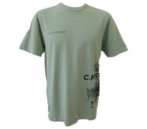 【durini】Others C.P.COMPANY シ―ピーカンパニー 春夏 早割!正規品 ◆50%OFF◆カモフラグラフィックプリントTシャツ 半袖 /オリーブ/L_画像1