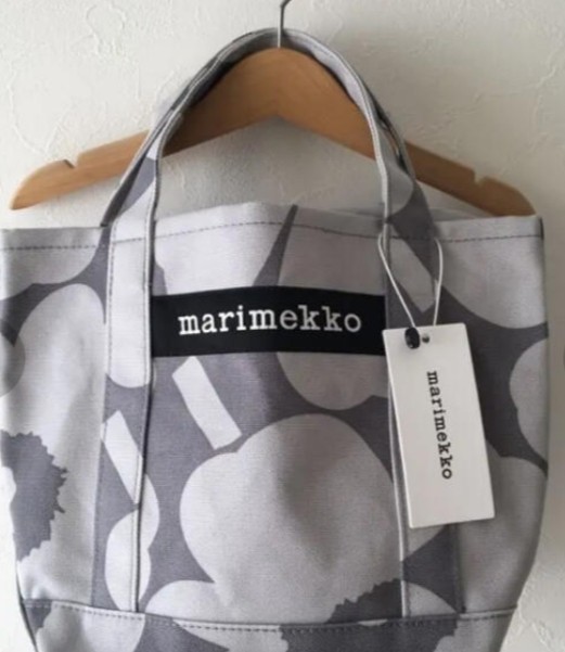 Marimekko　マリメッコ　トートバッグ　グレー