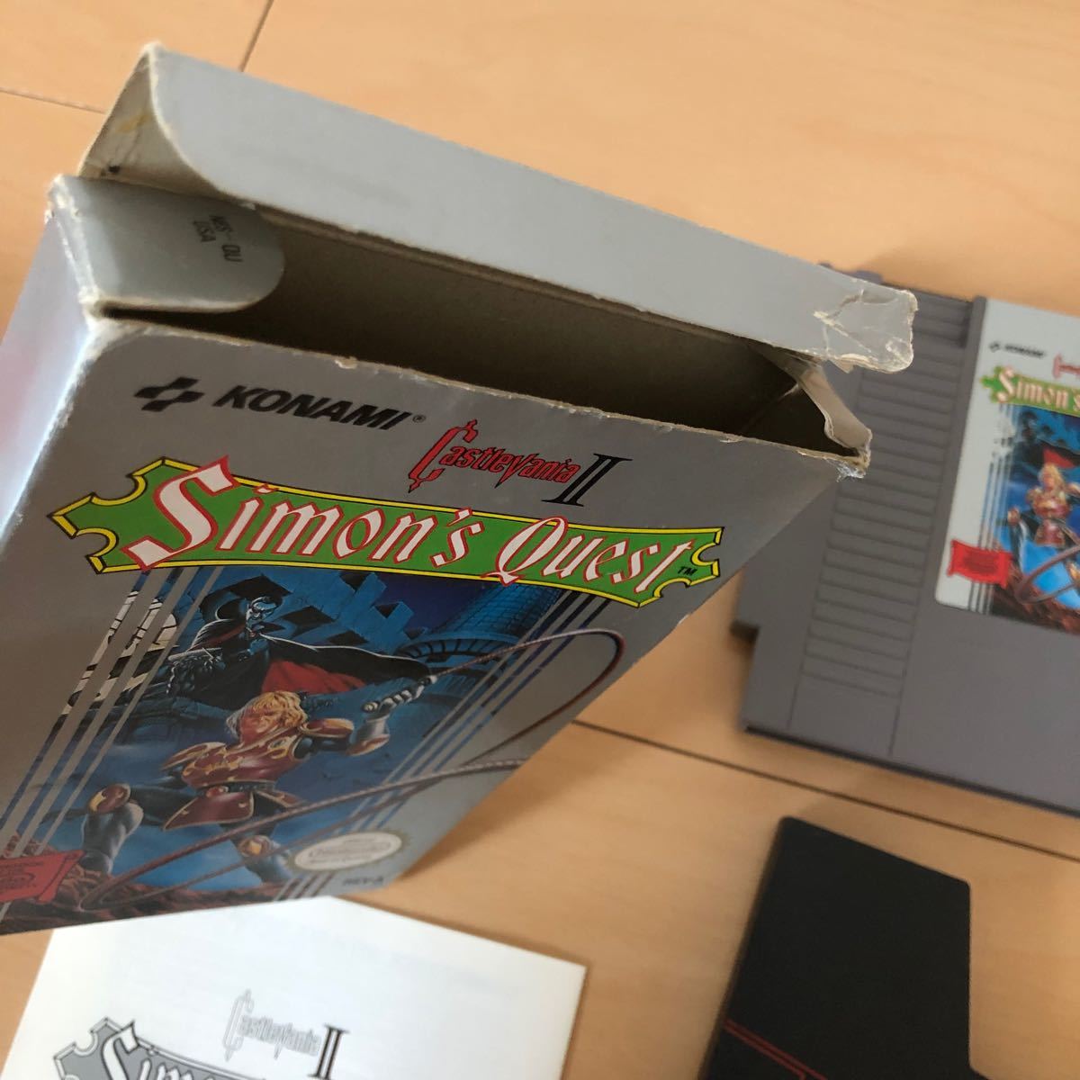 NES版 悪魔城ドラキュラ II 2 箱 説明書付き simon's quest ファミコンソフト 海外版 北米版