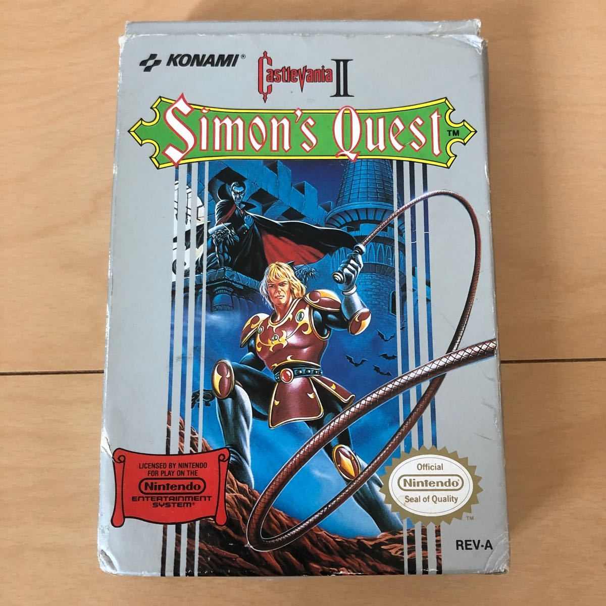 NES版 悪魔城ドラキュラ II 2 箱 説明書付き simon's quest ファミコンソフト 海外版 北米版