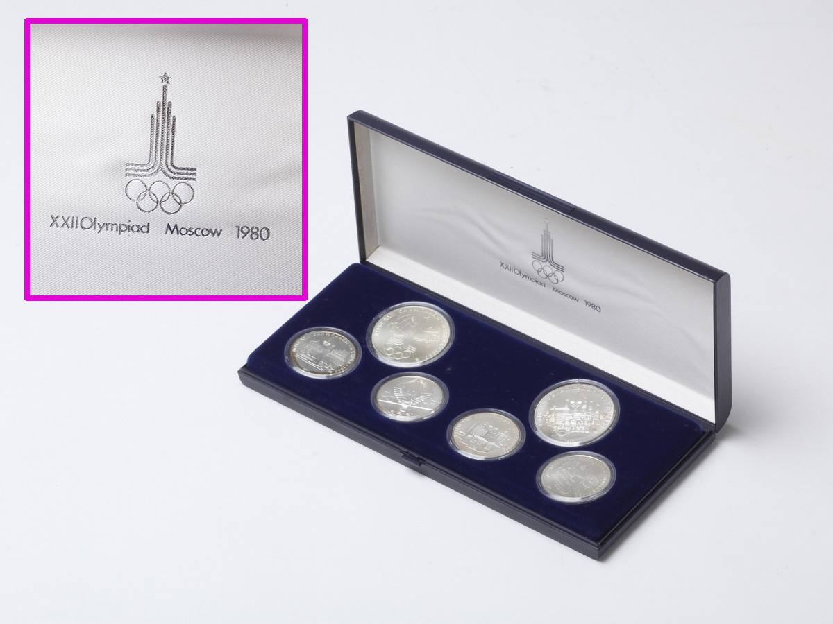 * long-term keeping goods * 1980 year Moscow Olympic commemorative coin 10 lube ru5 lube ru6 pieces set silver coin silver memory coin 