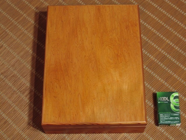  shop . Japanese cedar handicraft box to hold letters ( large ) stationery box writing implements inserting Japanese style Kagoshima shop . island wooden . tree 