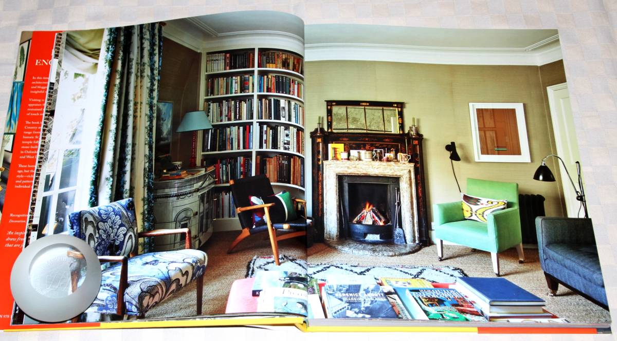 洋書　 English Houses: 　Inspirational Interiors from City Apartments to Country Manor Houses　大型本　 中古本　インテリア_画像5