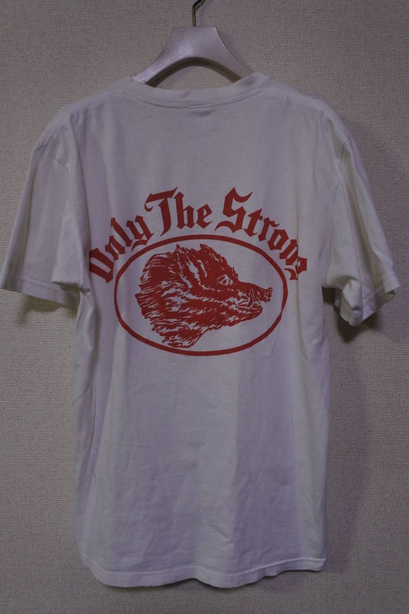 Supreme Only The Strong Tee size M USA製 シュプリーム Tシャツ ホワイト_画像1