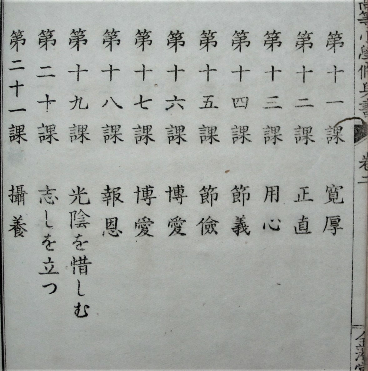 古い教科書■修正高等小学校修身書/巻二■金港堂書籍/明治33年/修正4版_画像3