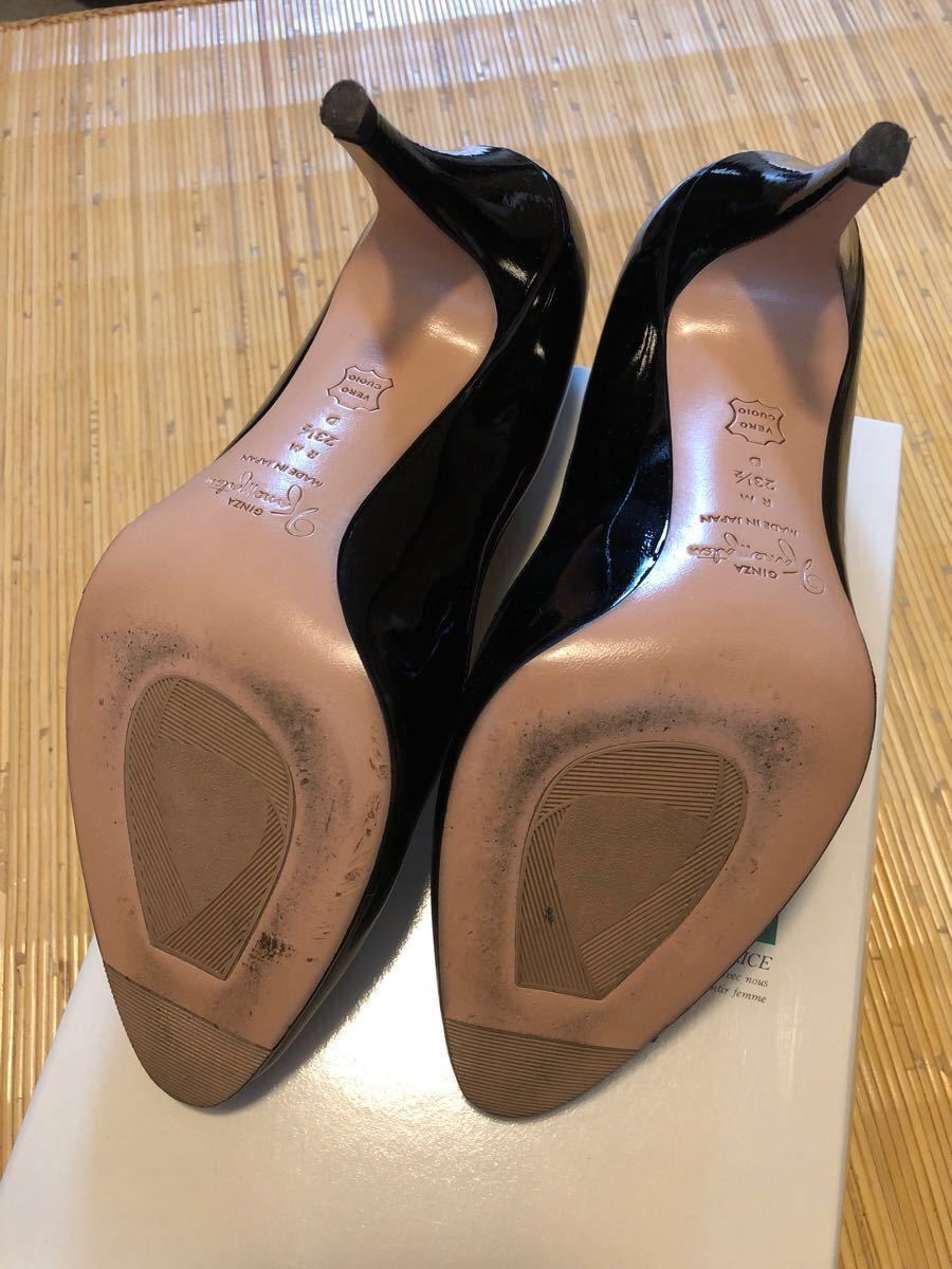 Paypayフリマ 銀座かねまつ 黒エナメルパンプス Paypayフリマ 銀座かねまつ 黒エナメルパンプス