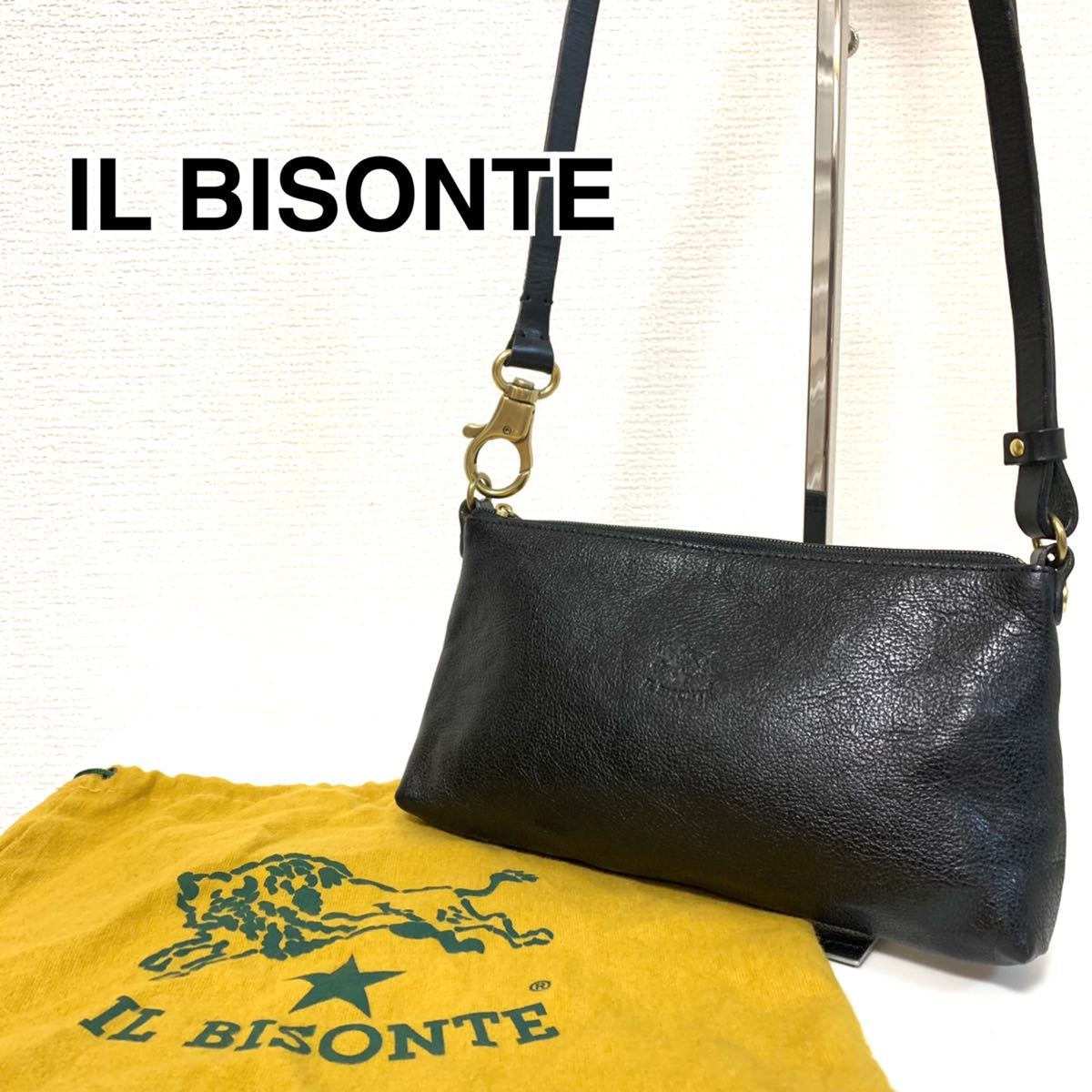 【今だけ格安にしています】IL BISONTE イルビゾンテ レザー ショルダーバッグ