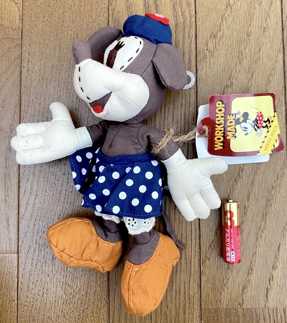  Disney Work shop meido Minnie Mouse beans friend soft toy Showa Retro minnie Young Epo k including in a package possible 