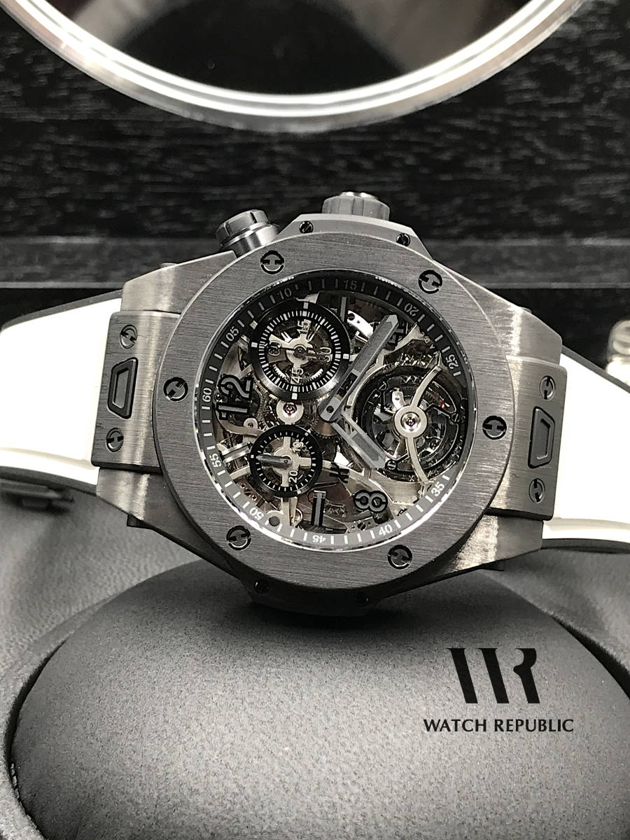 希少品特価にて！ 極美品限定７本　HUBLOT ウブロビッグ・バン トゥールビヨン クロノグラフ カテドラル ミニッツリピーターカーボン