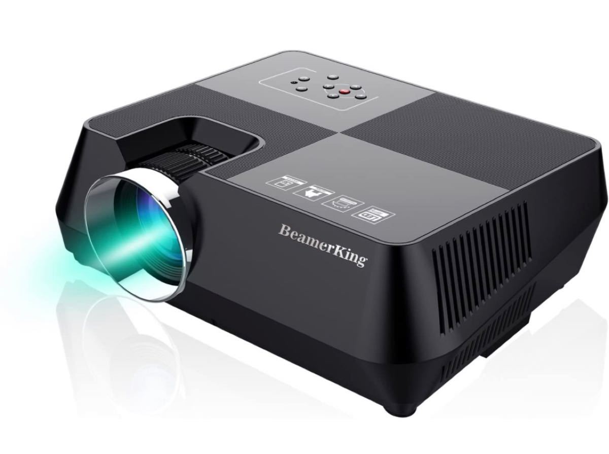 BeamerKing プロジェクター ホームシアター 1080P HD 2200ルーメン 小型 台形補正 HDMI｜PayPayフリマ