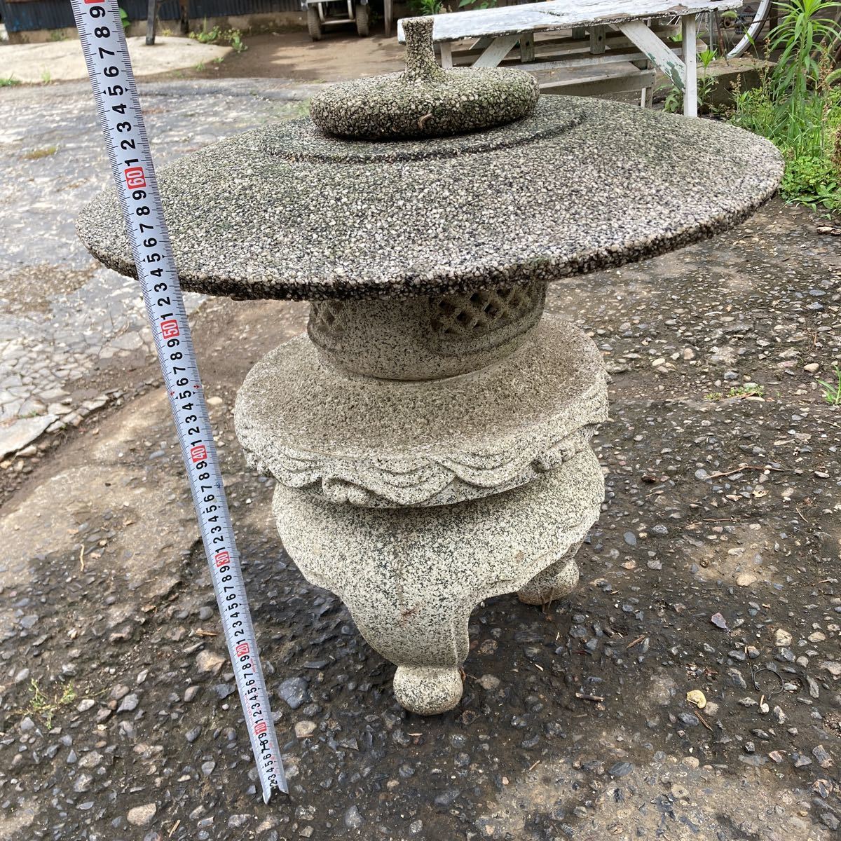  самовывоз камень лампа . лампа . двор интерьер сад ширина 60cm высота 65cm Saitama префектура Kawagoe город 