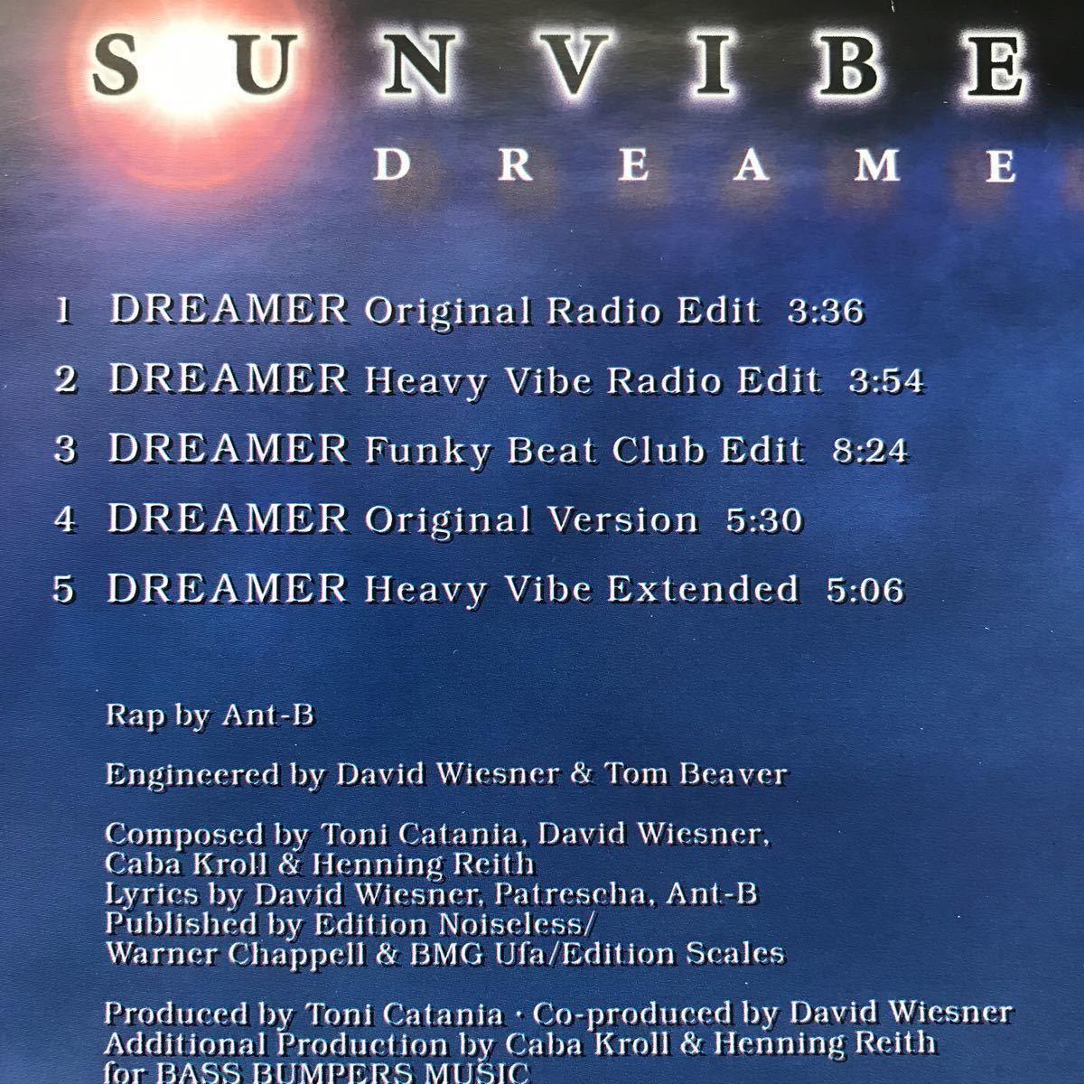 【eu-rap】Sunvibe / Dreamer［CDs］《5f091》_画像4