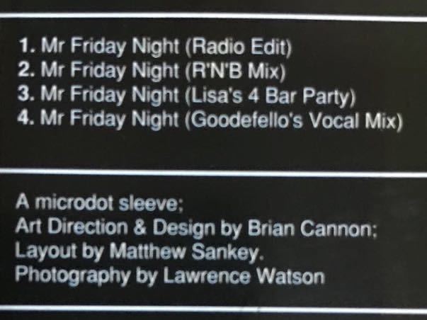 【r&b】Lisa Moorish / Mr Friday Night［CDs］《3f069 9595》_画像4