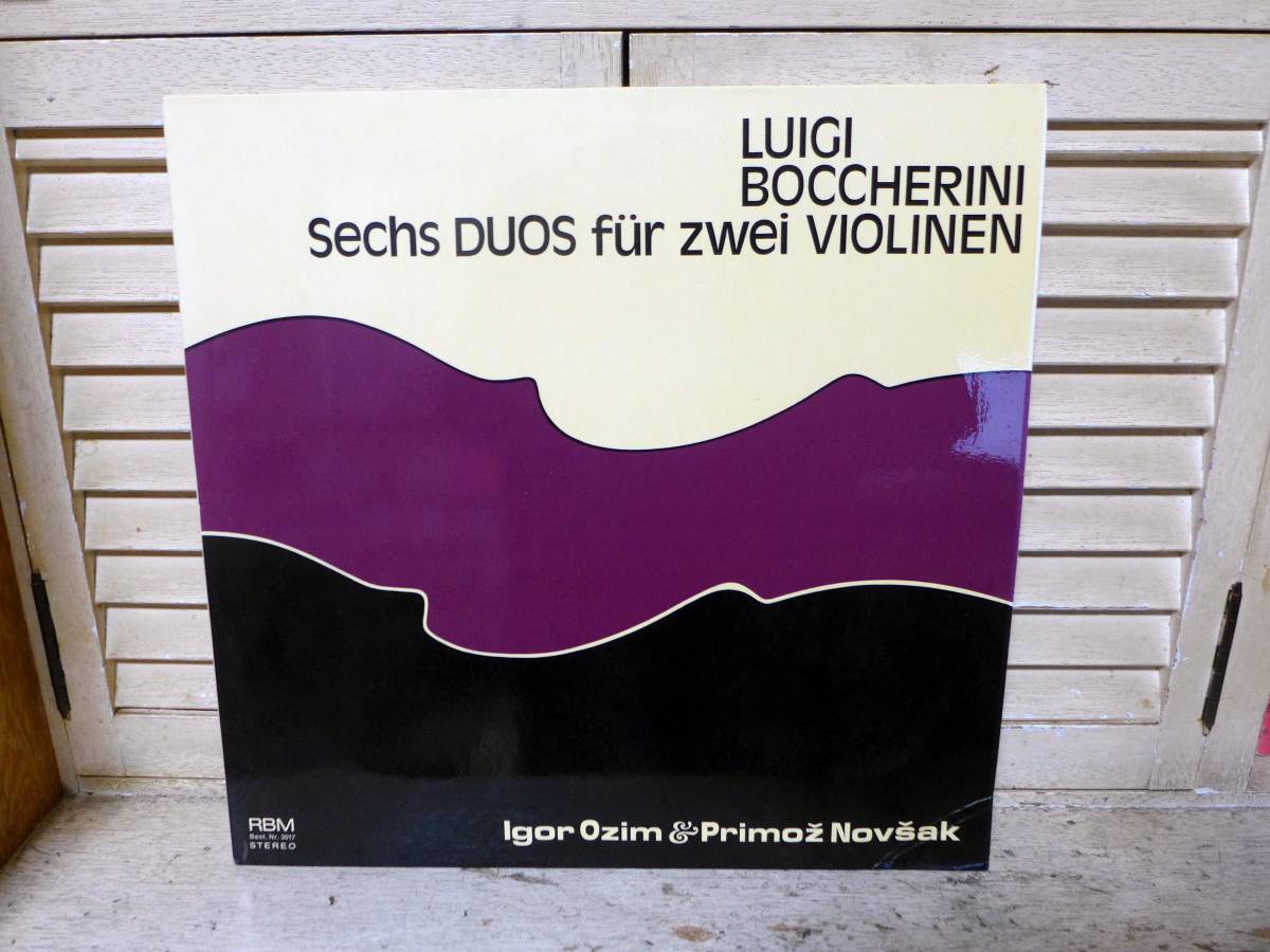 イゴール・オジム/プリモス・ノヴシャク(バイオリン)～ボッケリーニ:２台のバイオリンのための楽曲、ドイツ盤「LP」