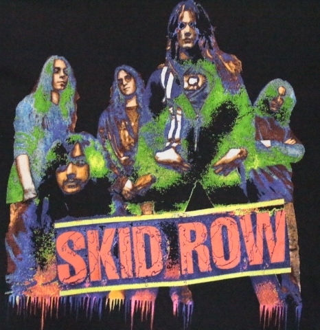 VintageOriginal SkidRow 90'sツアーTシャツ スキッドロウ ハードロック USA製